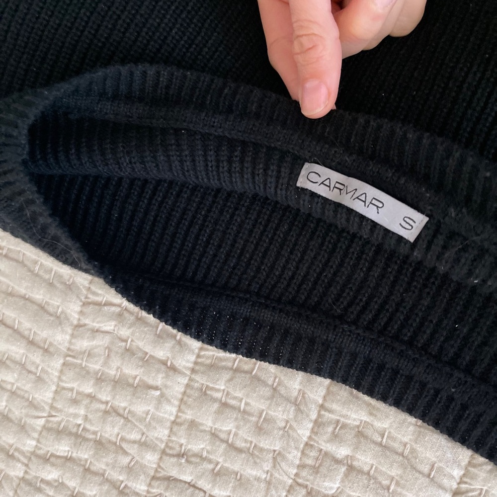 LF CARMAR Denim One Shoulder Sweater Color: black - Picture 4 of 4